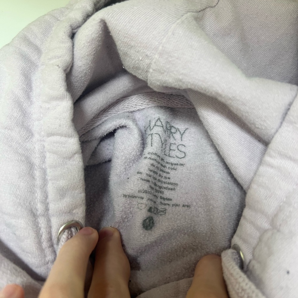 Harry Styles Merch Tour Track List Lavender Hoodie Harry Styles House of Love M - Picture 6 of 6